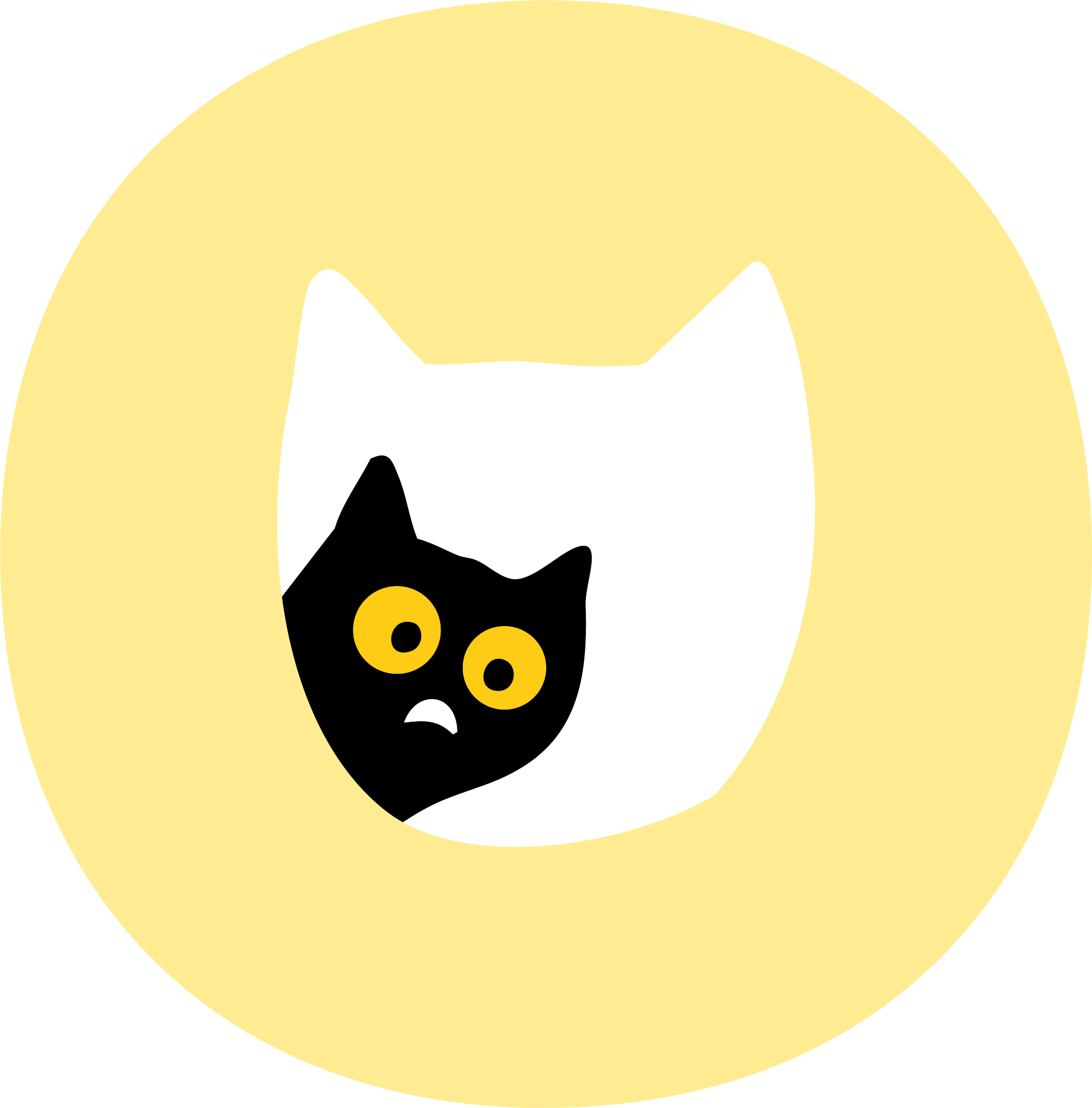Logo CH'ADORE chat noir design - Arbre à chat premium en bois unique artisanat français personnalisable