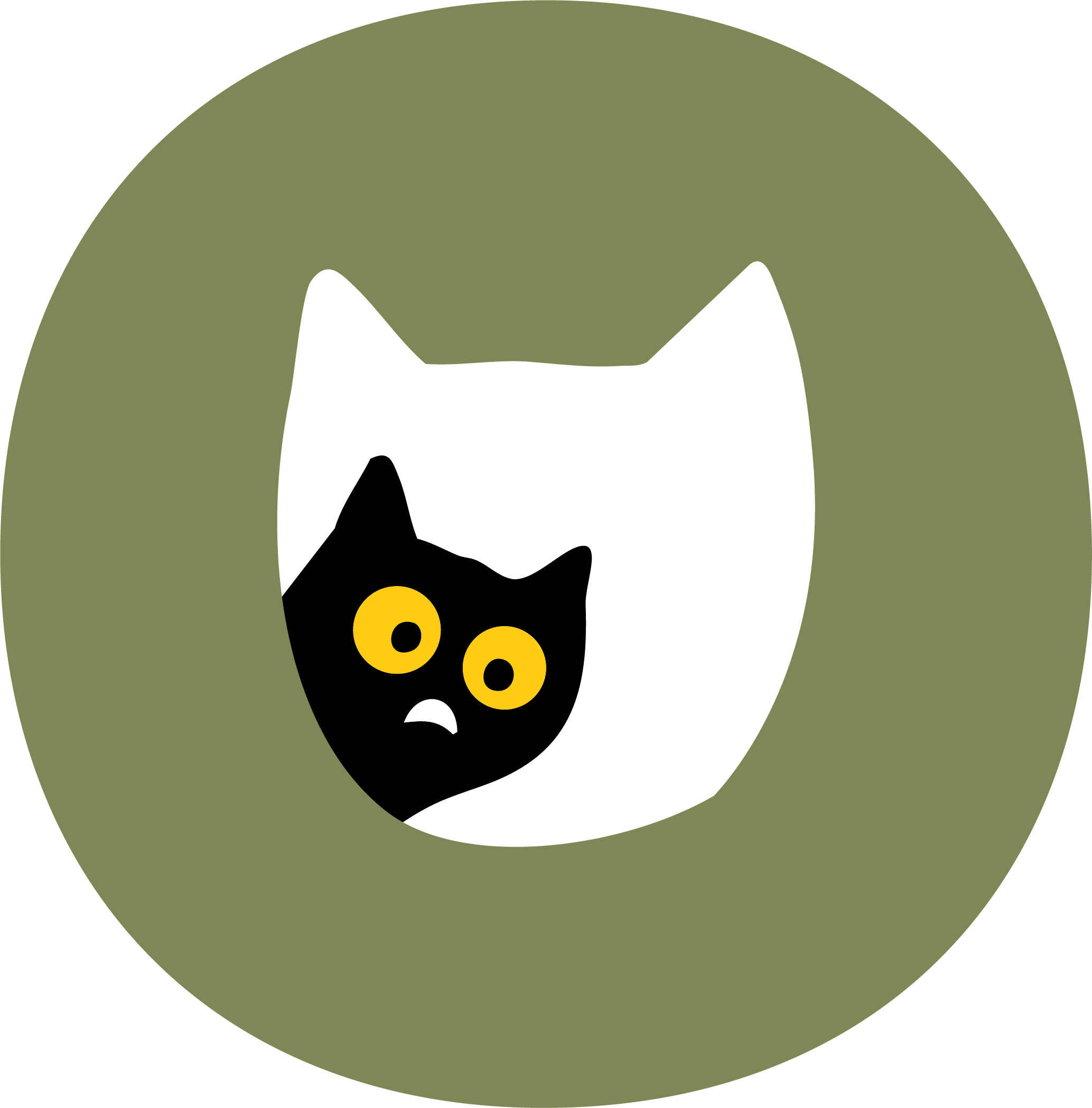 Logo CH'ADORE chat noir design - Arbre à chat premium en bois unique artisanat français personnalisable