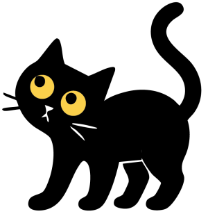 Yeux chat noir curieux - Arbre à chat premium design unique bois