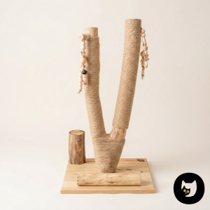 Ch’adore Arbre à chaton design en bois décoratif n°21 naturel tronc d’arbre artisanal fait main durable nurserie sur mesure