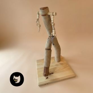 Ch’adore Arbre à chaton design en bois décoratif n°22 naturel tronc d’arbre artisanal fait main durable nurserie sur mesure
