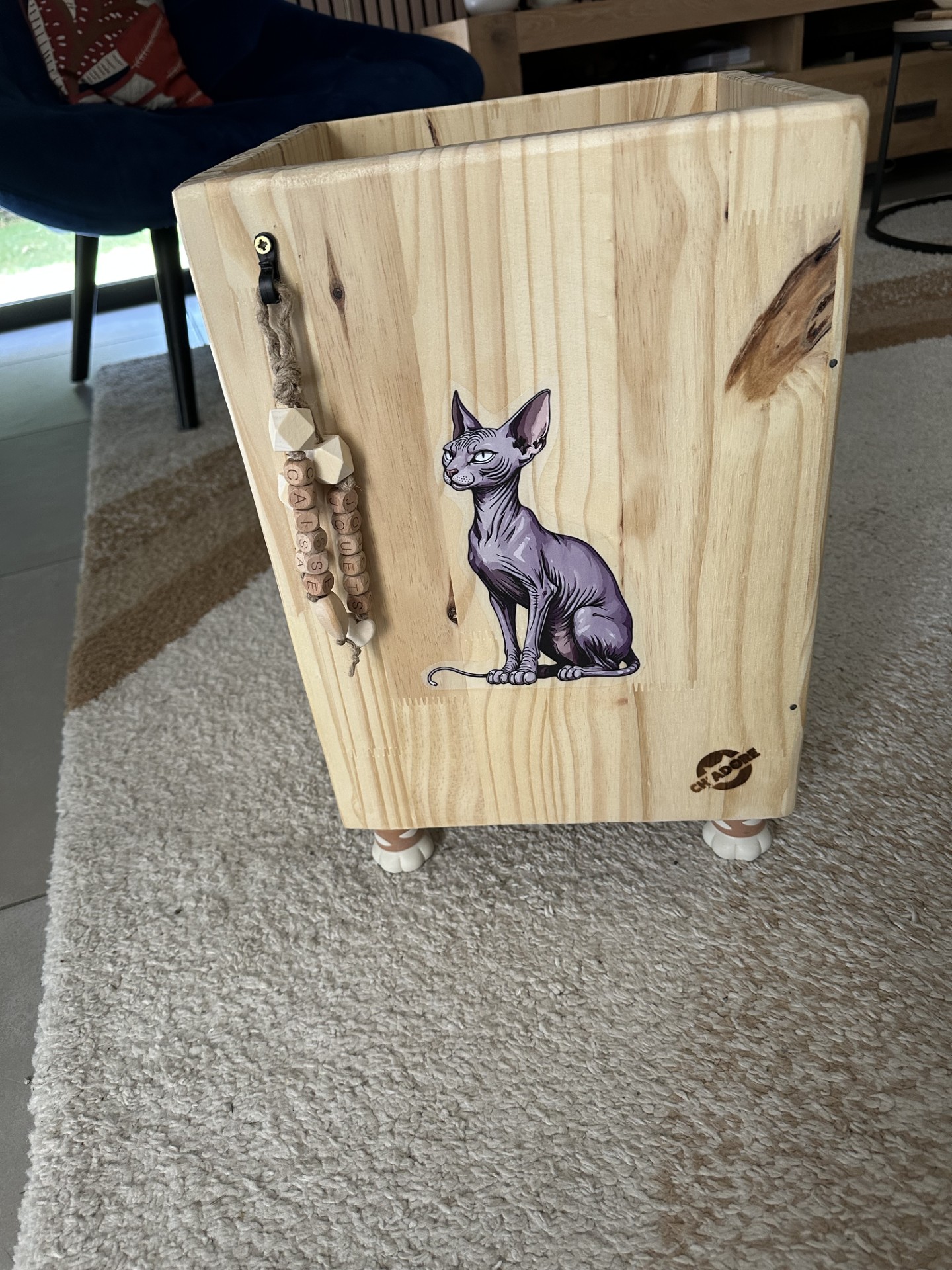 caisse à jouets en bois CH'ADORE