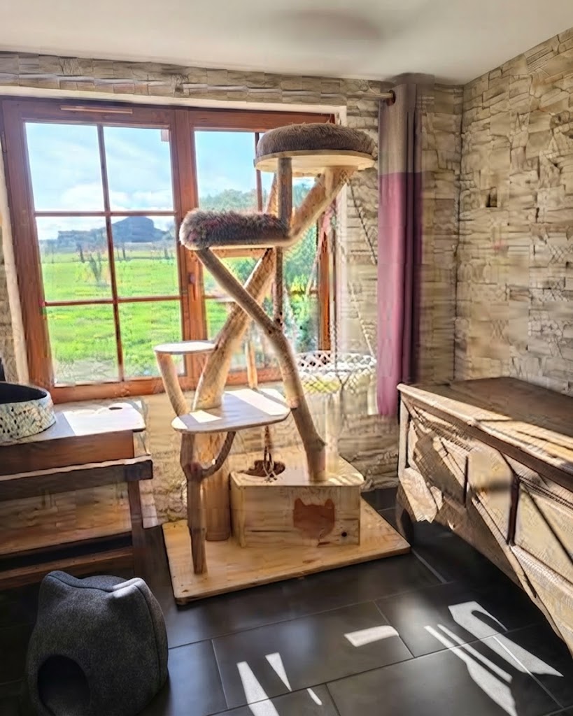 arbre à chat CH'ADore n° 43 fait à la main en bois