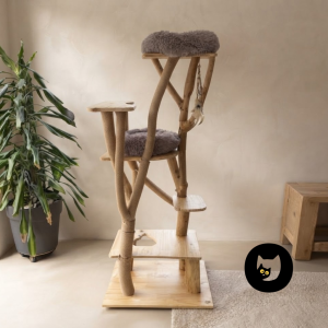 Arbre à chat design en bois CH'ADORE n°50 fait à la main création unique