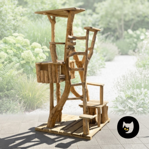 Arbre à chat d'extérieur CH'ADORE n°45 en bois design luxe